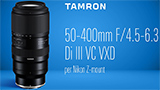 Tamron 50-400mm F/4.5-6.3 Di III VC VXD: arriva la versione Nikon Z