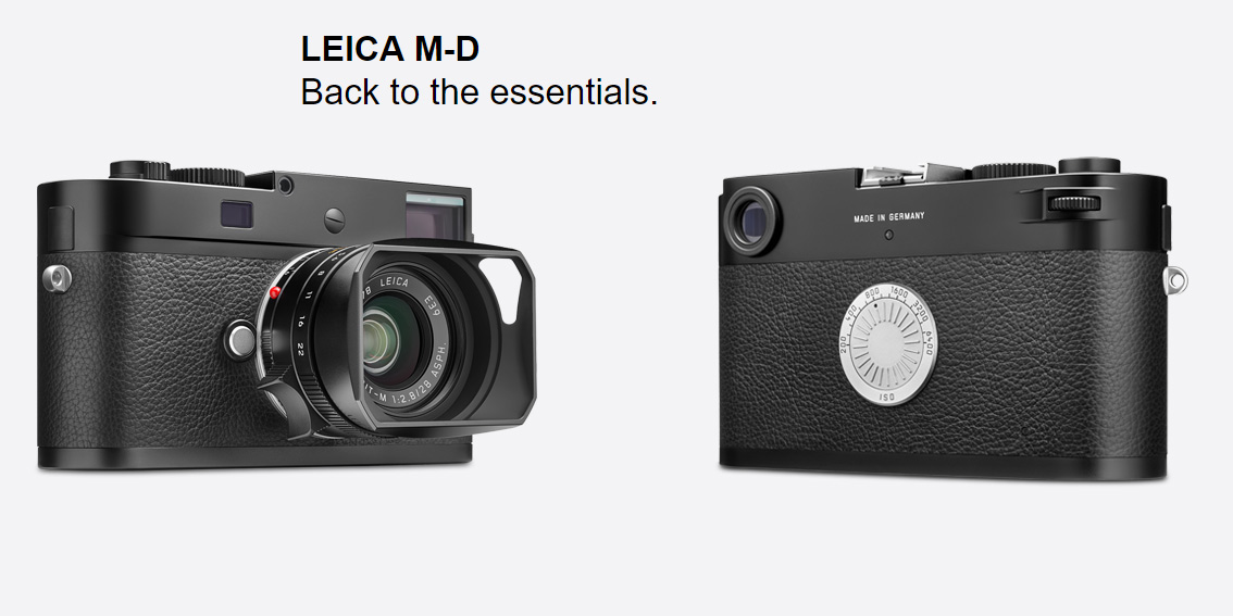 Leica M-D: niente video e live view, ma anche nessun display!