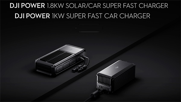 Caricabatterie superveloci DJI Power solare/auto 1,8 kW e DJI Power auto 1 kW