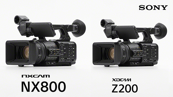 Sony NXCAM HXR-NX800 e Sony XDCAM PXW-Z200