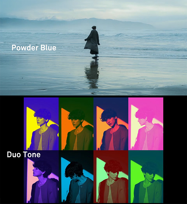 sigma fp color mode powder blue duotone